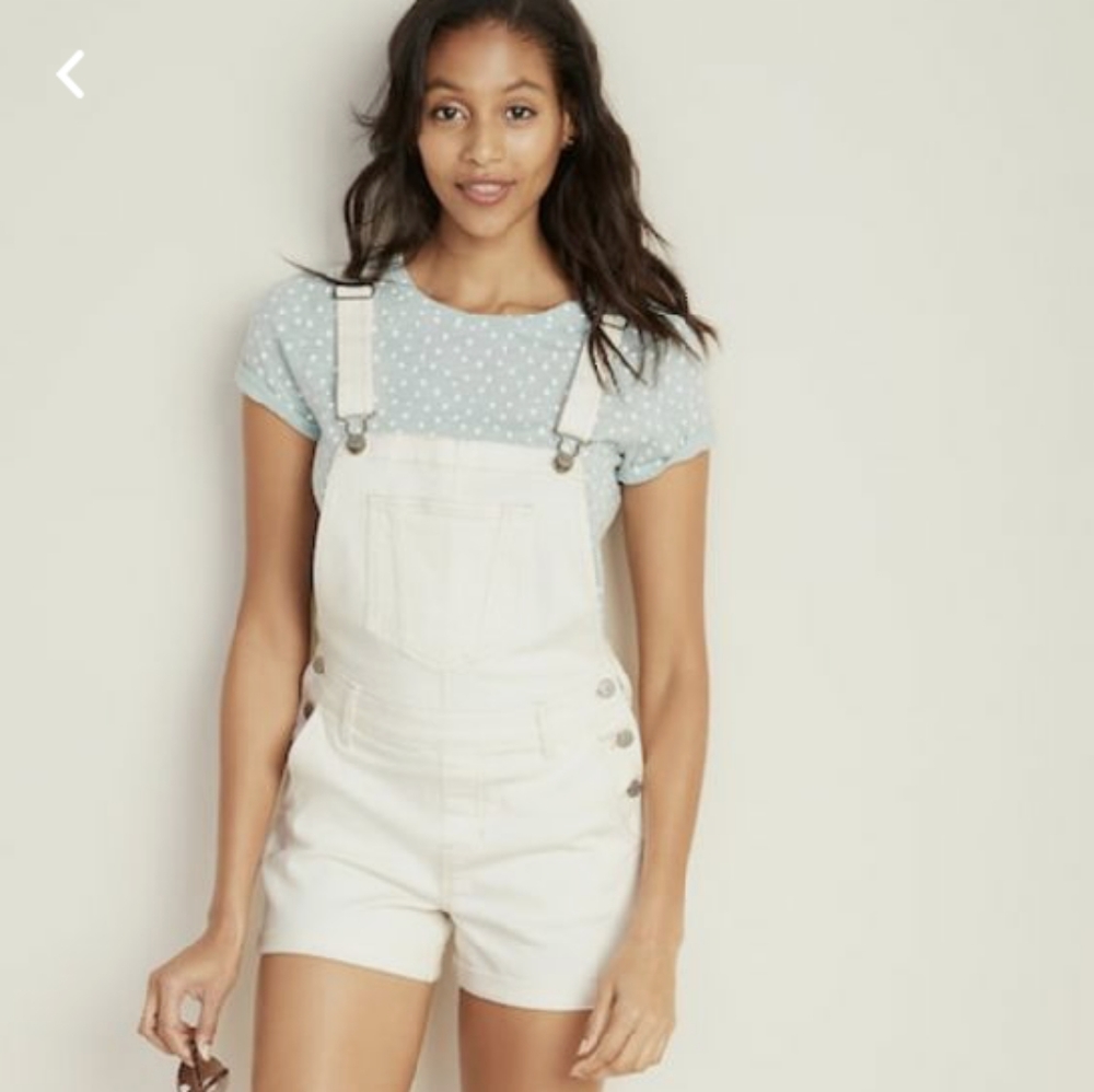 NWT Old Navy Short Overalls - Off-White